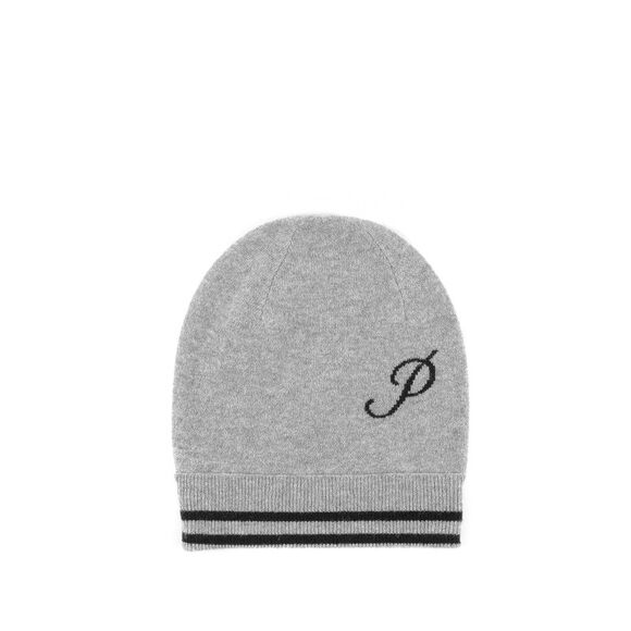 Crown of Edinburgh Cashmere Men Grey Cashmere Beanie Hat Women Grey Hats - Picture 1 of 6